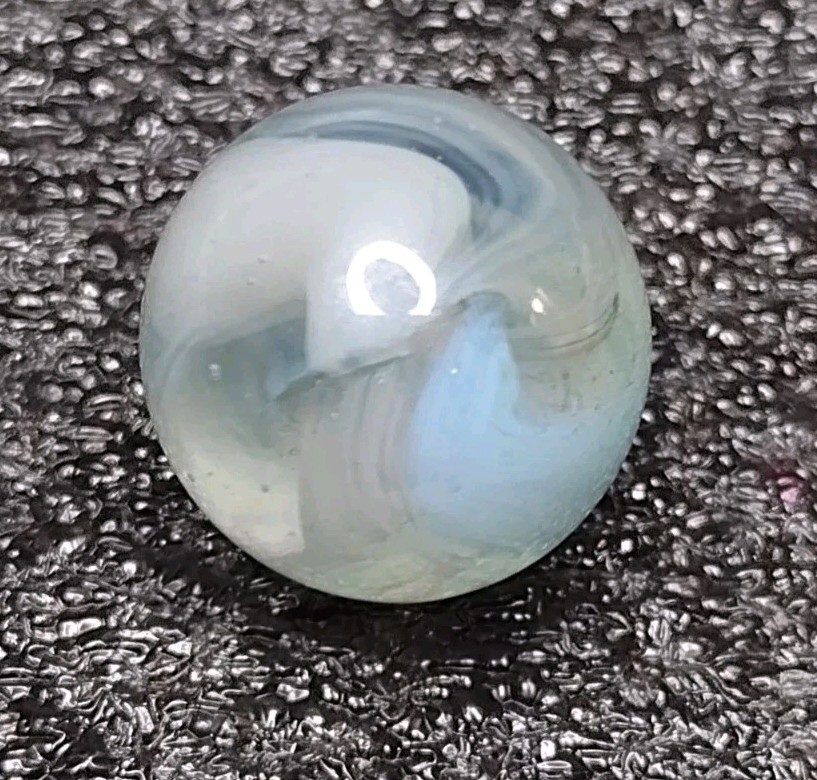 Lovely 💎NM++ Robins Blue Wispy Phantom Conqueror Vitro Vintage Marbles .65″
