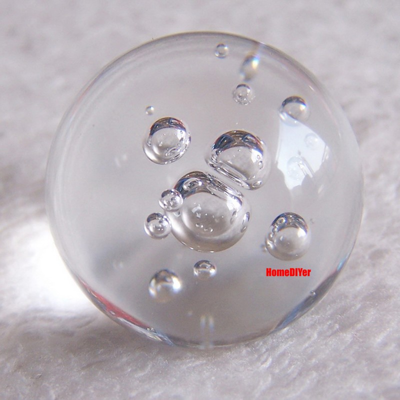 40mm/50mm Coloured Crystal Ball Glass Marbles Craft Balls Toys Games Decorative