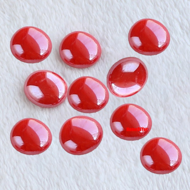 13mm-19mm Flat Red Glass Marbles Ball/Children’s Toys Games DIY Balls/Party Bags