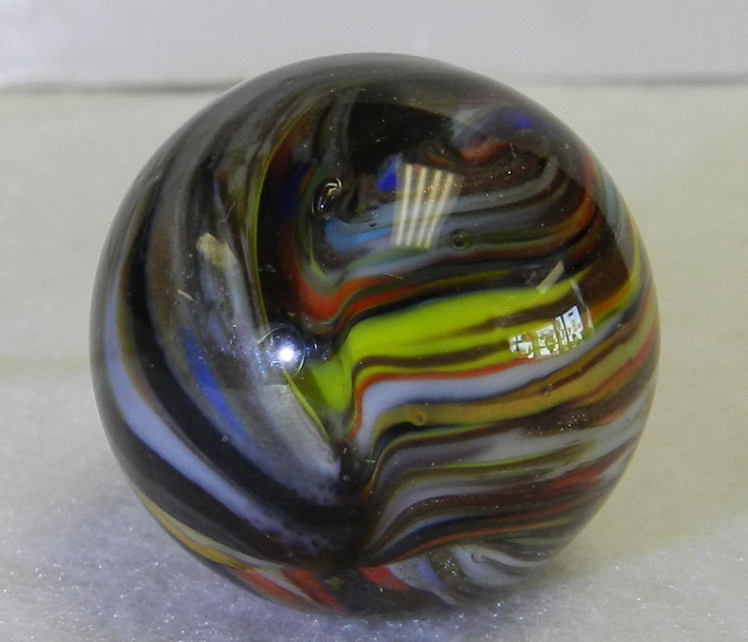 #20753m Nice Handmade Contemporary Keith Baker Marble .97 Inches *Mint*
