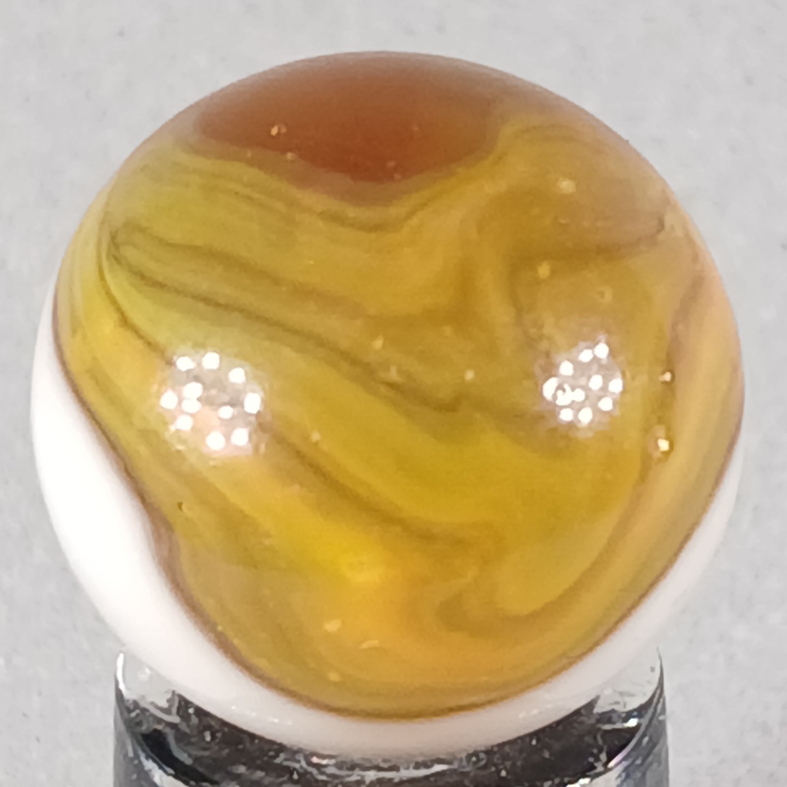 Vintage Vitro Conqueror Marble .61 Inches Near-Mint Condition Combined Shipping