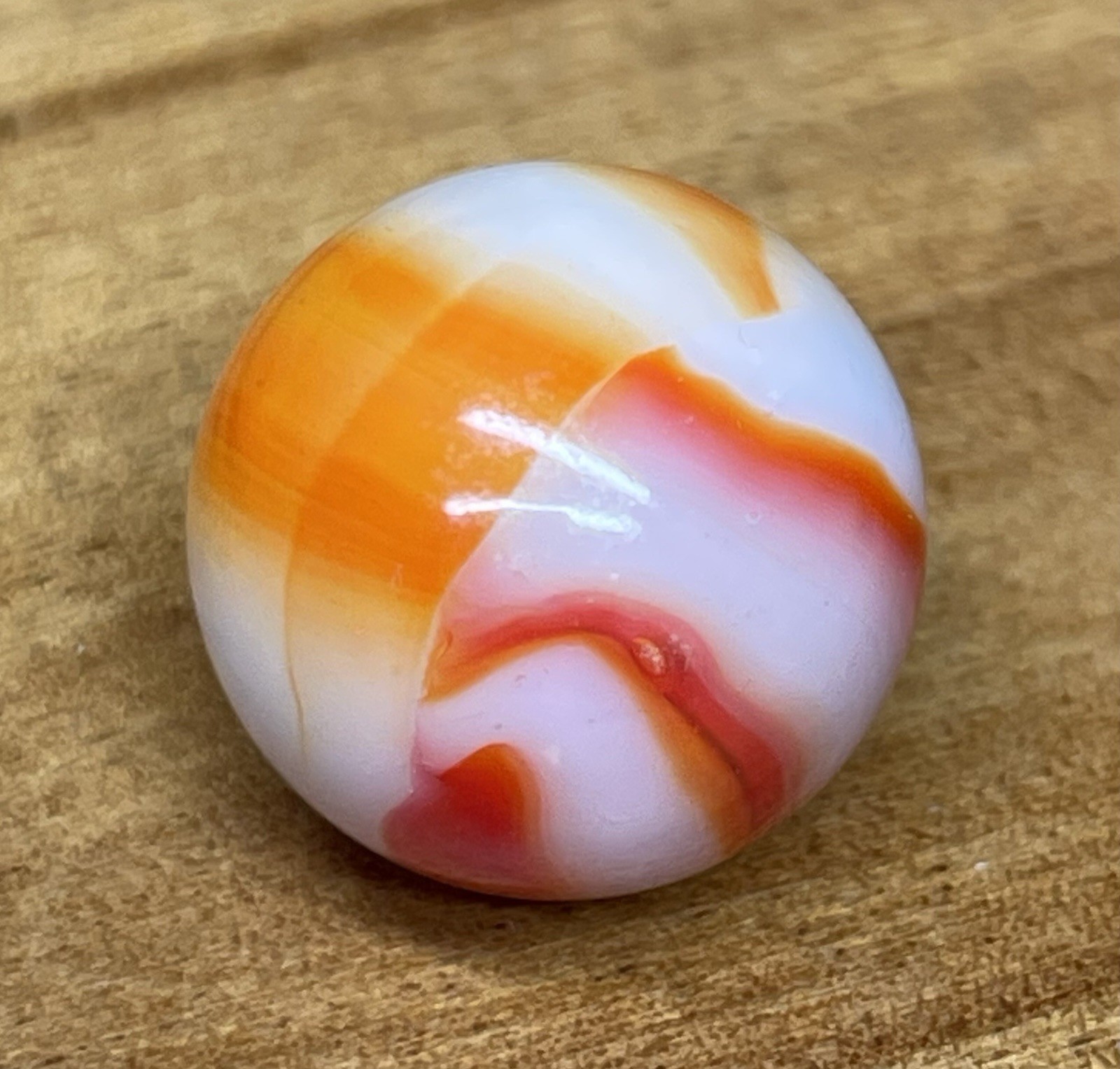 Vintage Marble Peltier NLR Ketchup and Mustard, .63”, NM