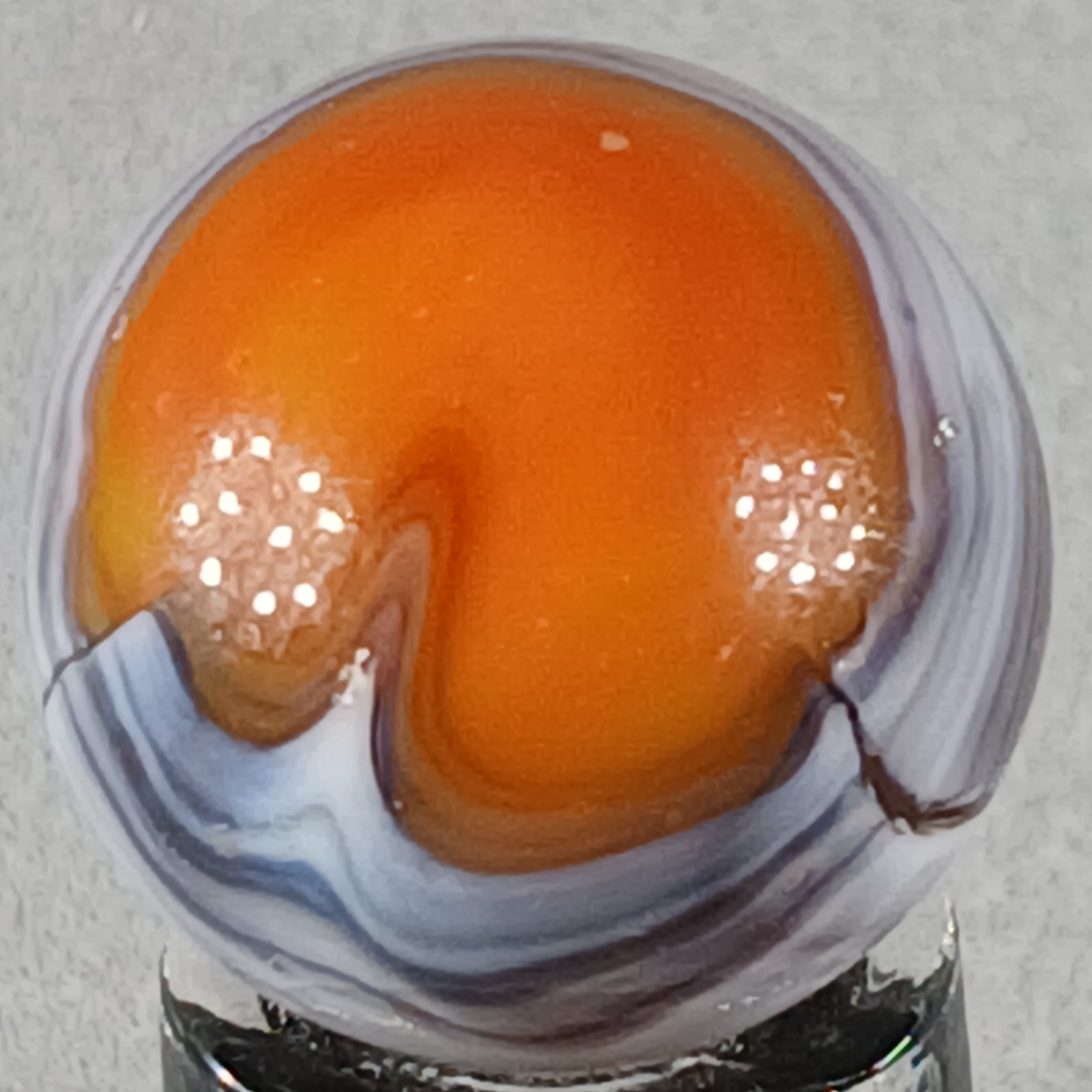 Vintage Vitro Exotic Conqueror Marble .63 Inches Near-Mint Condition