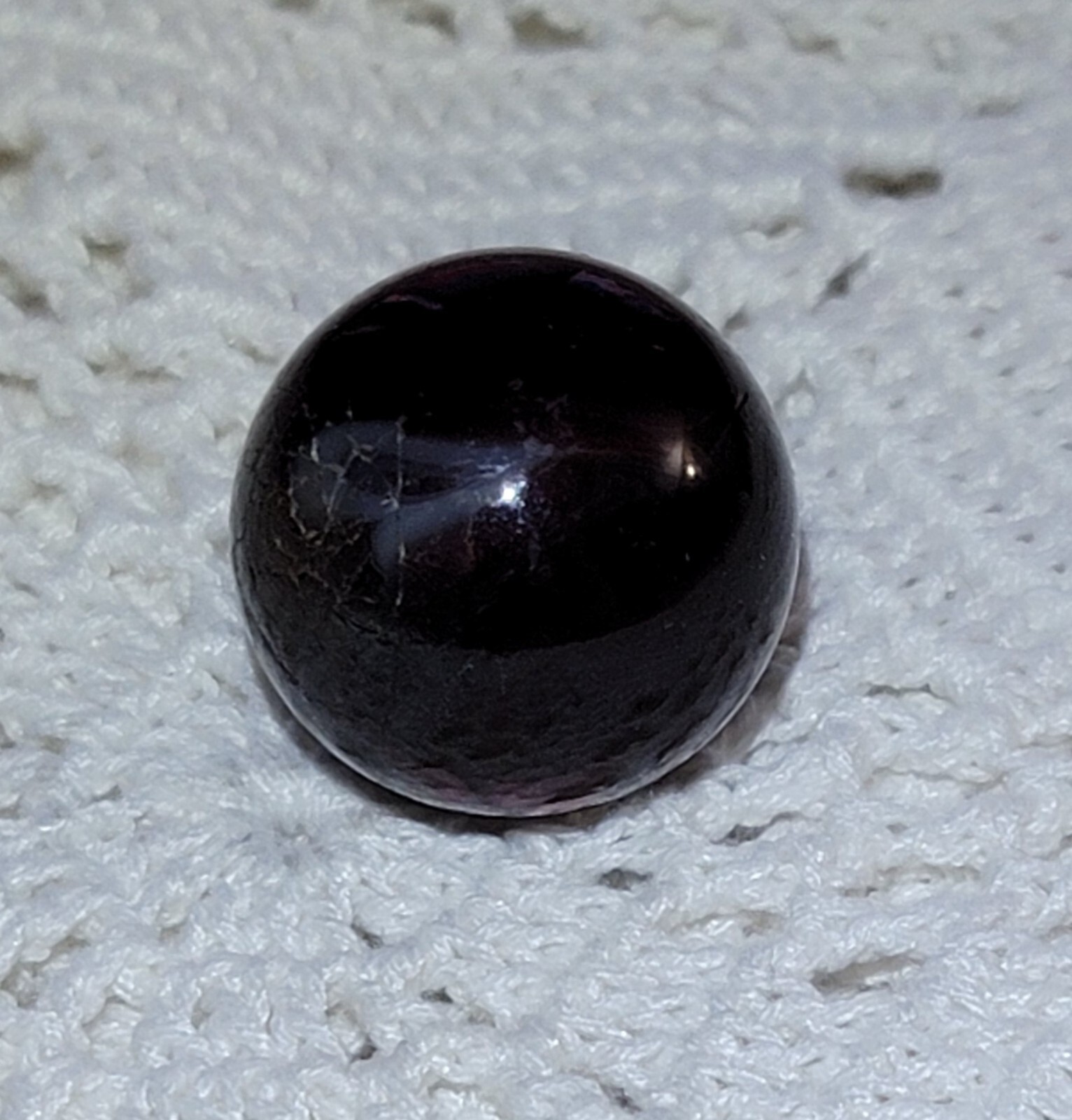 Vintage Christensen? Peltier? Agate? Red with White Swirl 23mm Marble