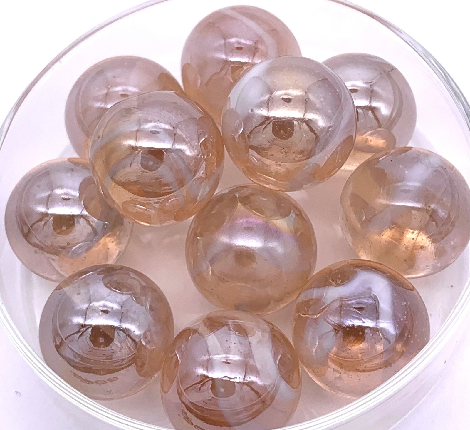New for 2023! Bulk 16mm Pinky Glass Marble Players 5/8″ Pack of 100 Vacor HOM