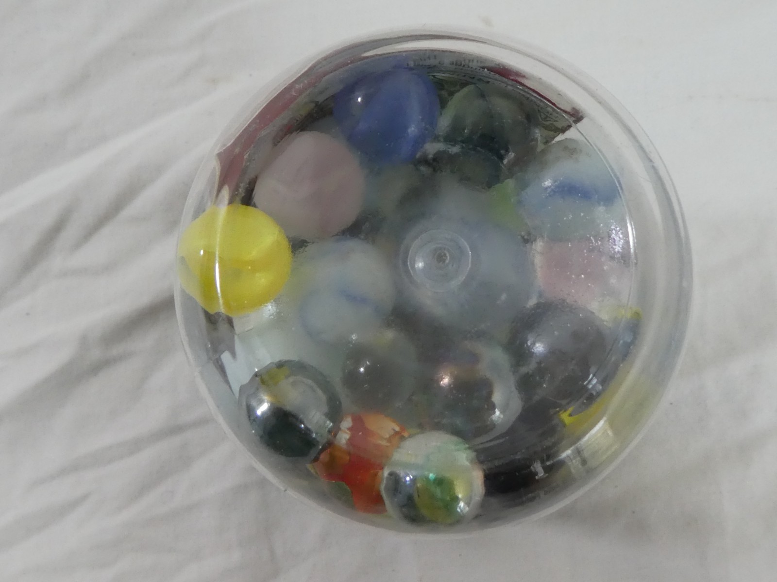 Channel Craft 98 Assorted Classic Multi Colored Glass Marbles Made USA Handbook