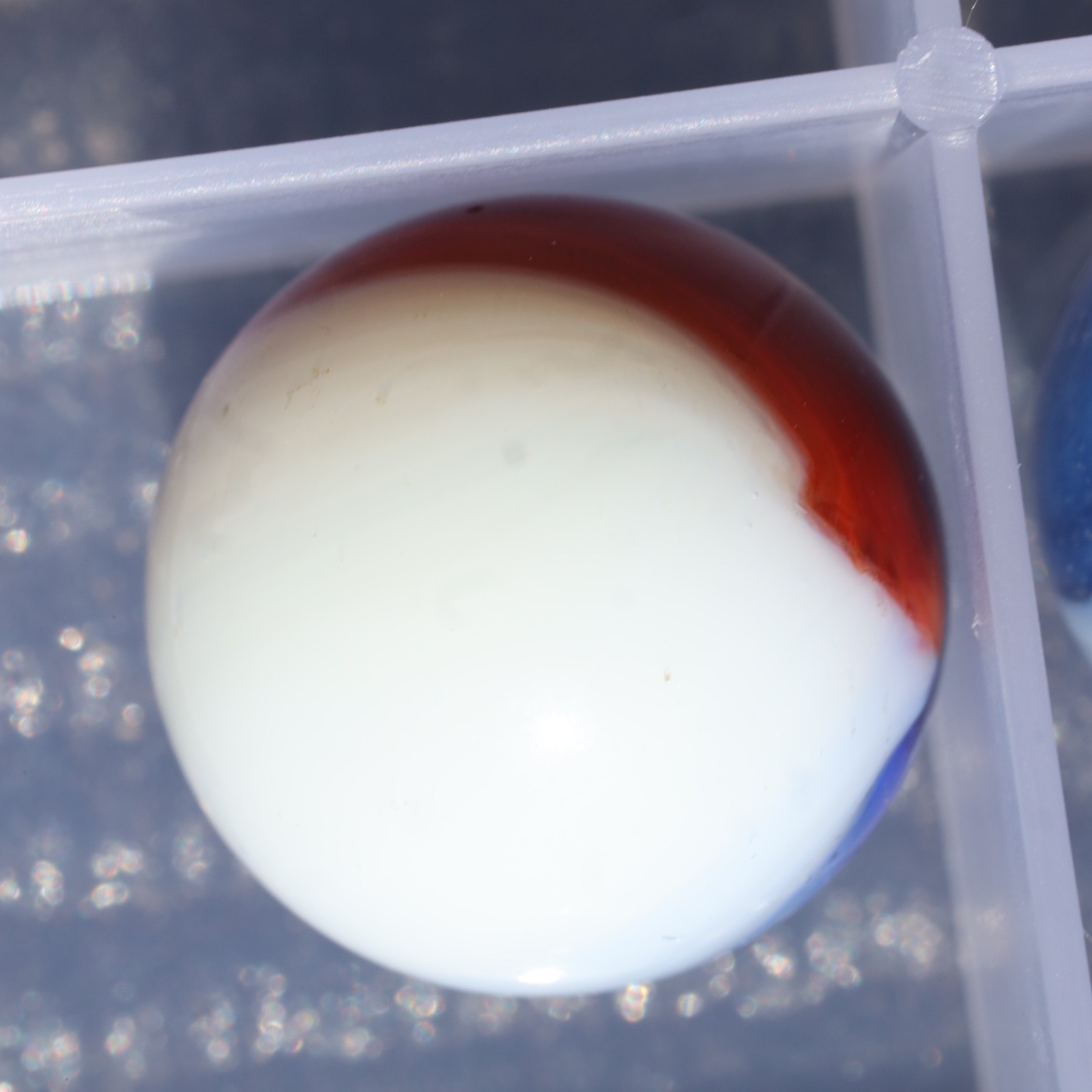 Master Marble Patch Liberty Colors Red White Blue Marble .622″ Mint