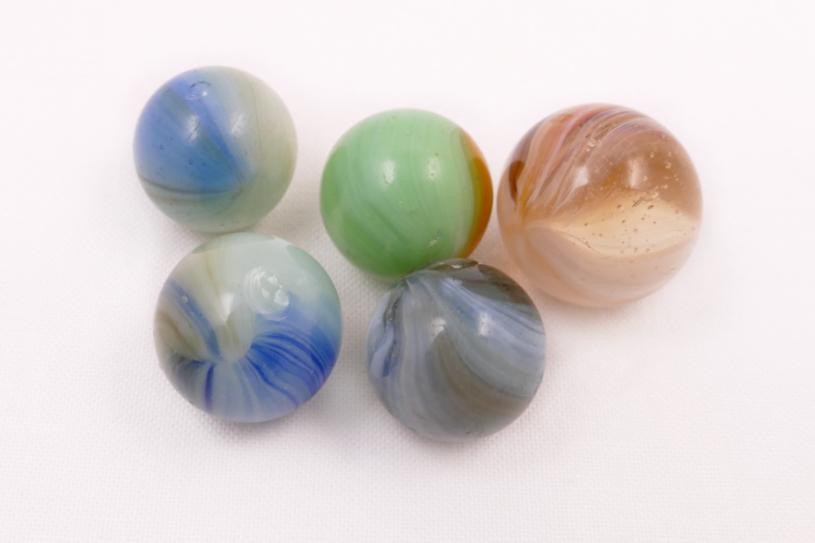 Lot of 10 Vintage Master Marbles Patch and Sunburst Style