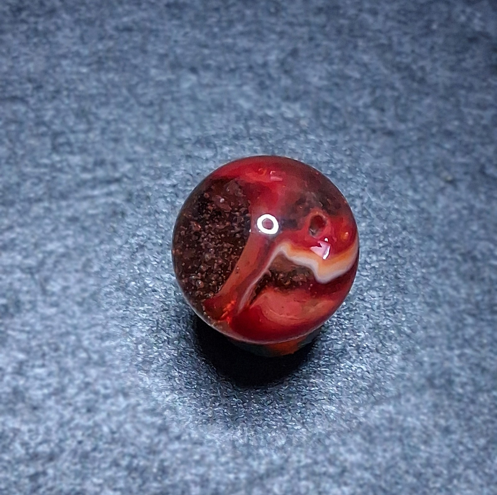 🔥🔥6 Peltier/NLR Rainbos VTG. Glass Marbles Near Mint Condition🔥🔥