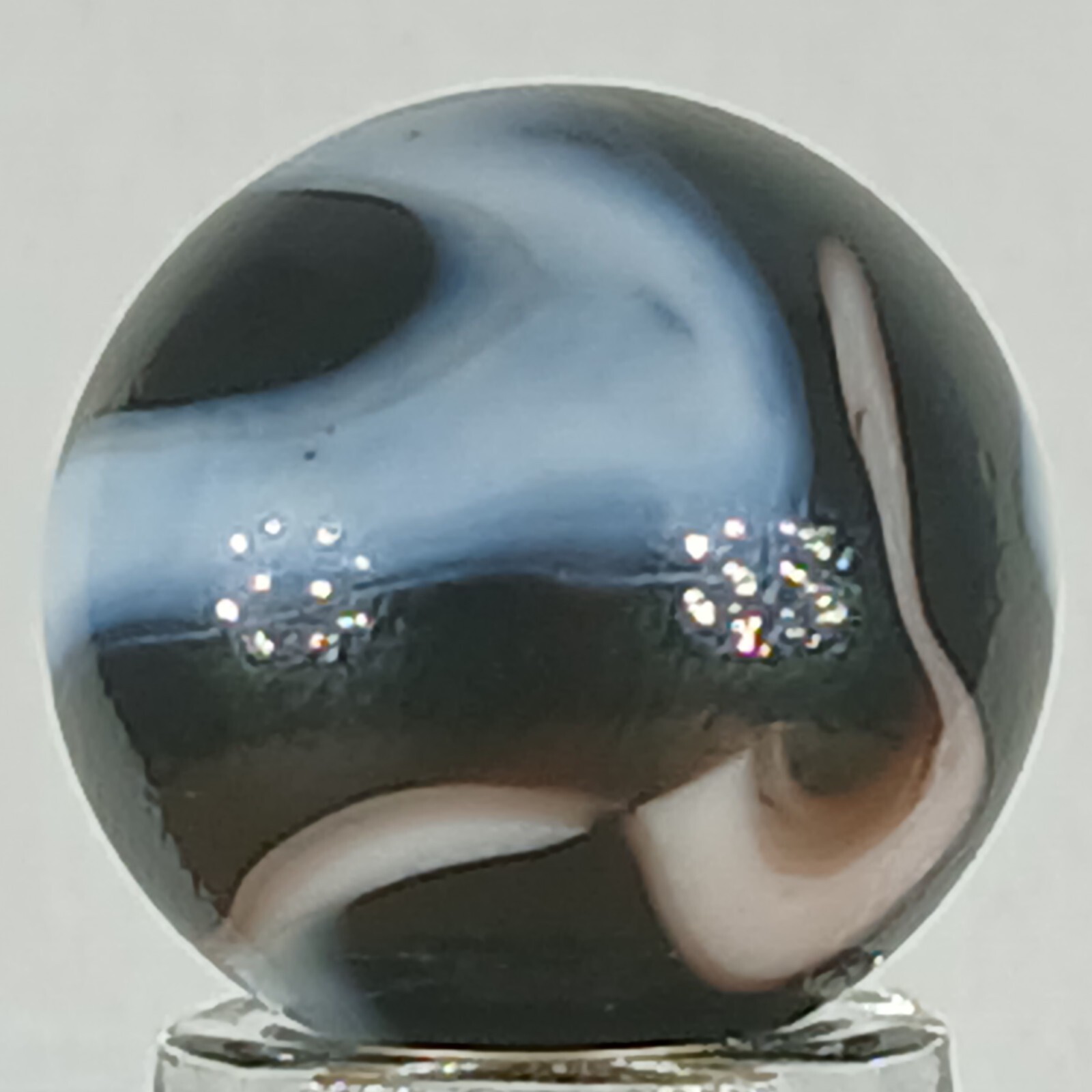 Vacor Zebra Marble .63 Inches Mint Condition Combined Shipping