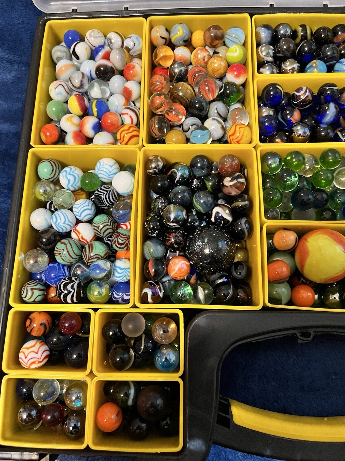Complete Marble Collection From Estate Sale 13 Pounds Plus Case Fast Shipping