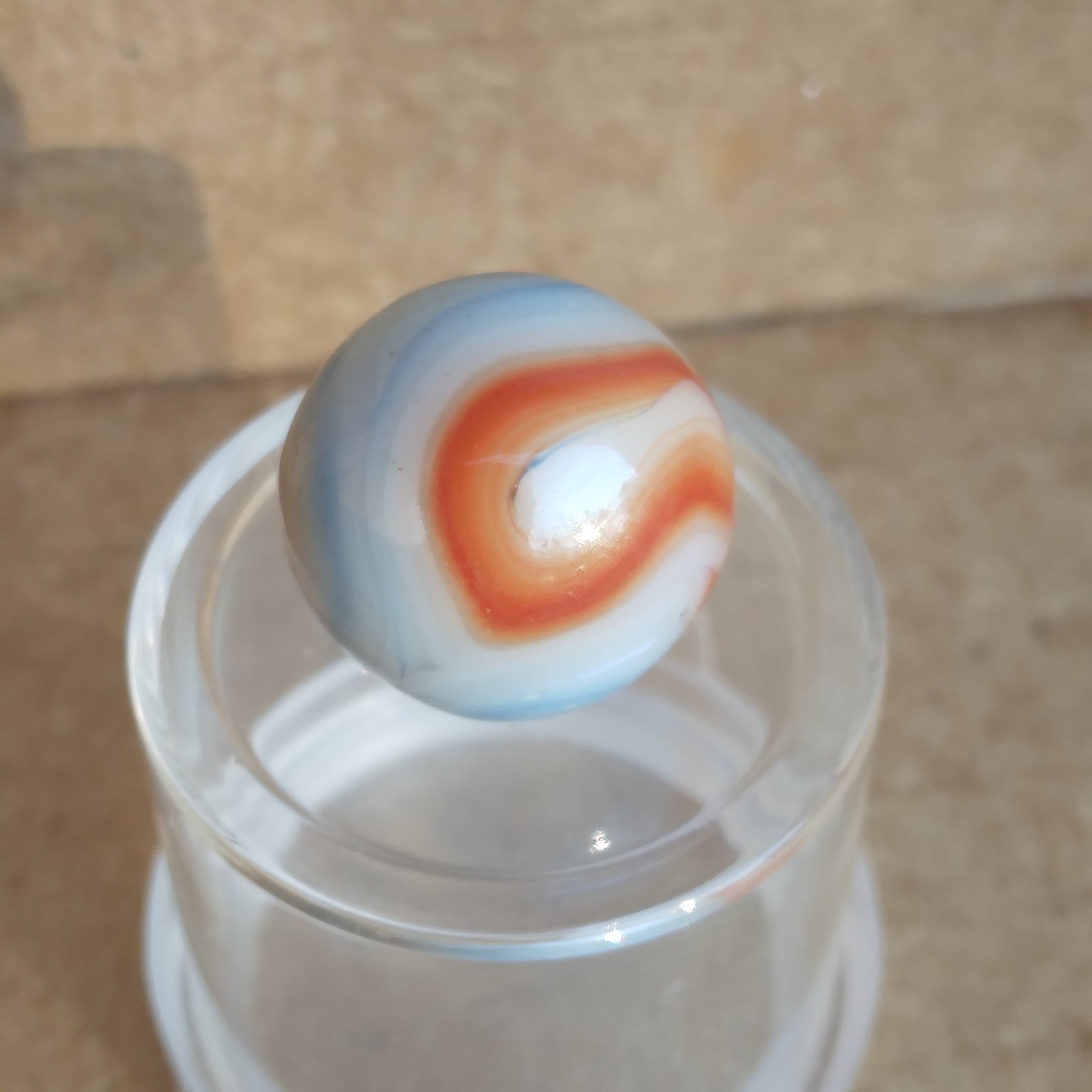 .58″ Vintage Marble- Red White Blue Liberty- Alley Ravenswood Heaton Champion