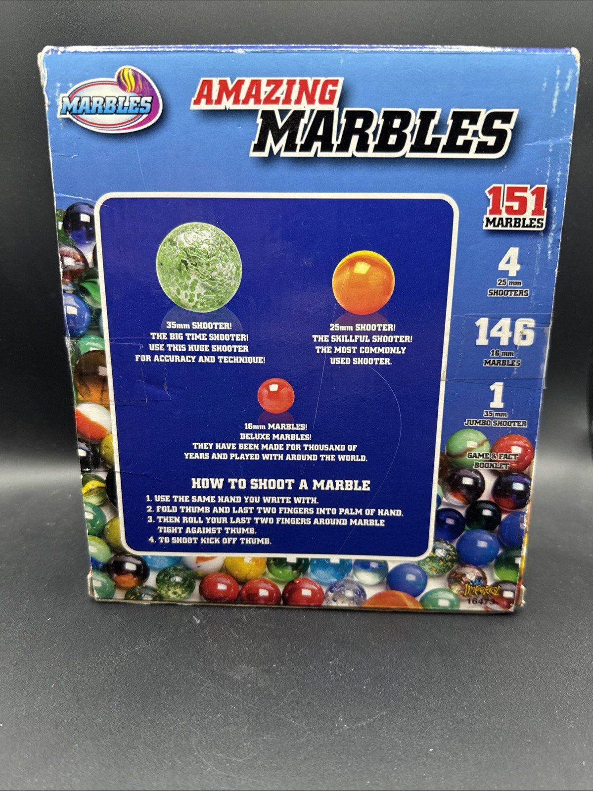 Imperial Amazing Marbles Deluxe Set For Collectors And Players 151 Marbles NIB
