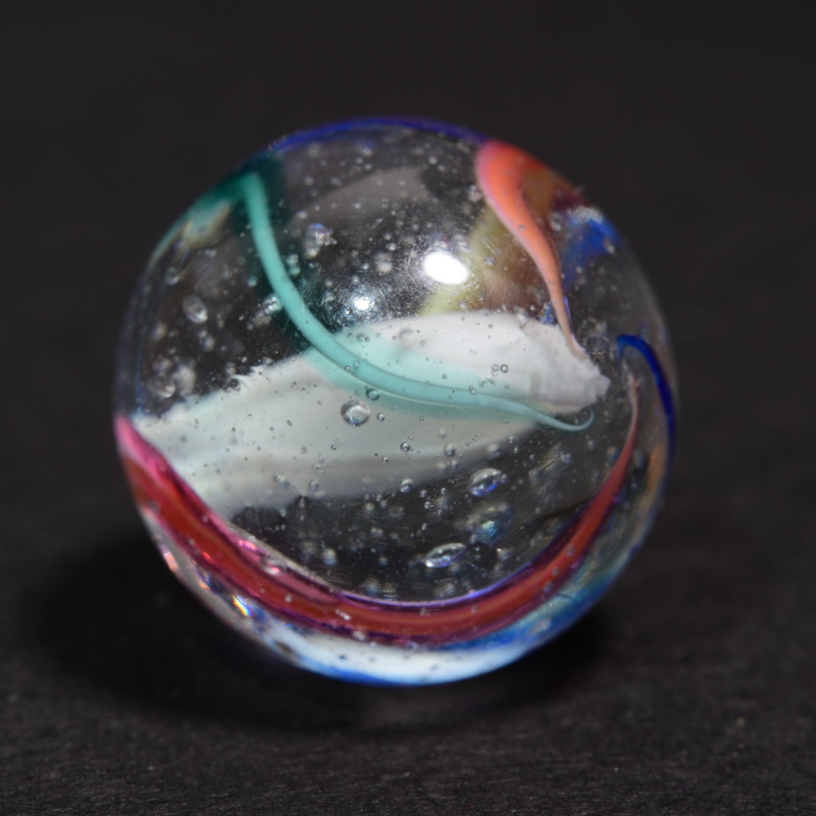 Solid Core German Handmade Antique Marble Classic Bubbly Design 14.5mm 9/16”