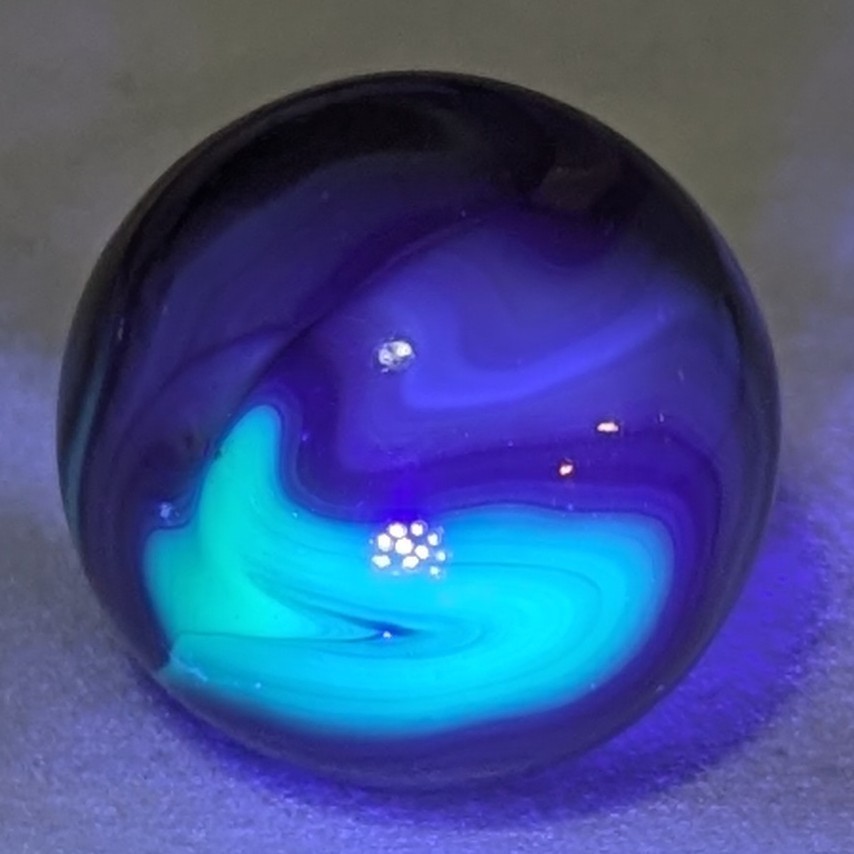 Jabo – Swampy Mud” or “Classic” U V Reactive Swirl .94 Inch Near – Mint