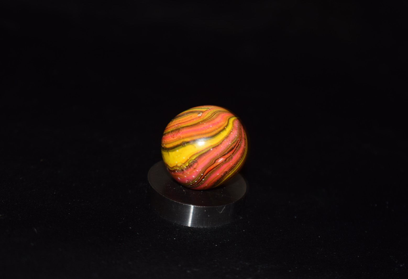 👩🏻➖⏩Handmade Italina Clay Swirl Marble Heavy💪⚫➖⚫ 💪Shooter 🎯 Size .875″