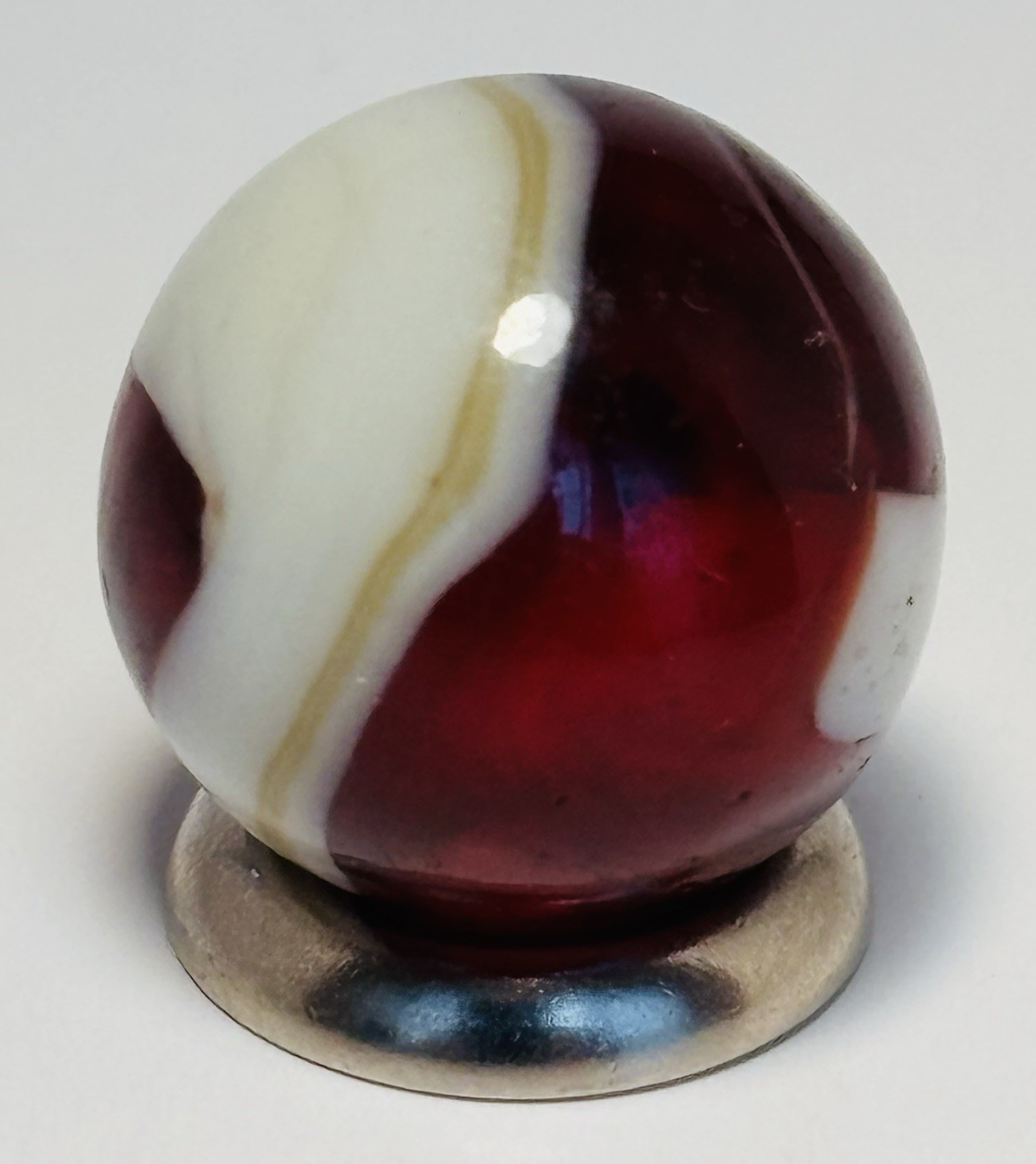 CAC Christensen Agate Company Bloodie Swirl .67” In Mint Condition