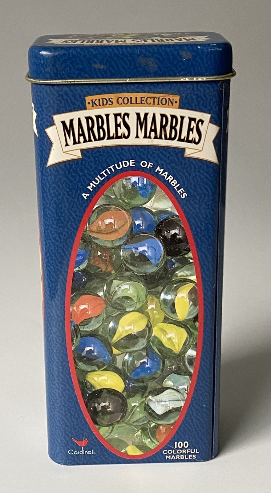 Cardinal Kids Collection Marbles 100 (95) Colorful Marbles in Original Tin 2001