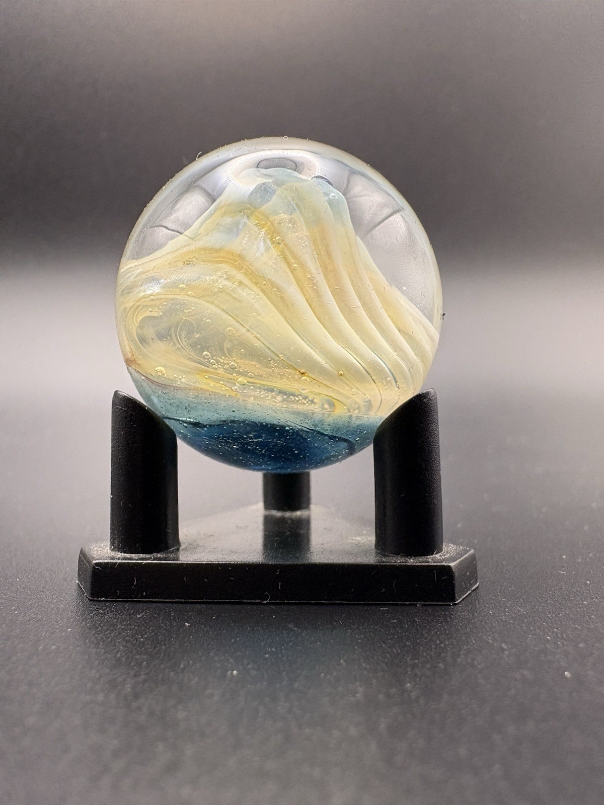 SF glass Hand Blown Art, And Fume Glass Collectible Marble
