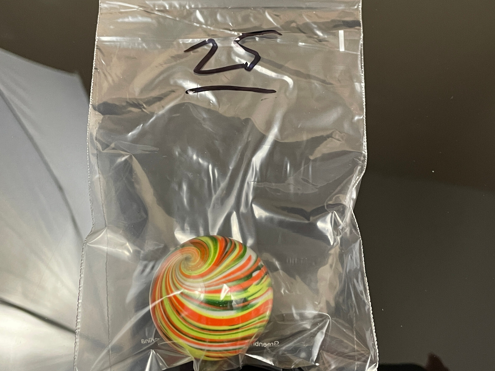 Rick Davis Glass Art Marble 1.48″ Signed #25