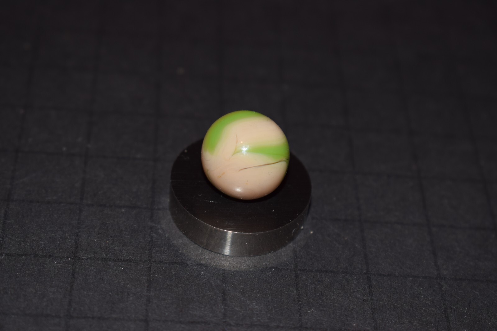Vintage Alley/Ravenswood💡Electric Green💡 Agate Marble .609″=39/64″=16mm MINT