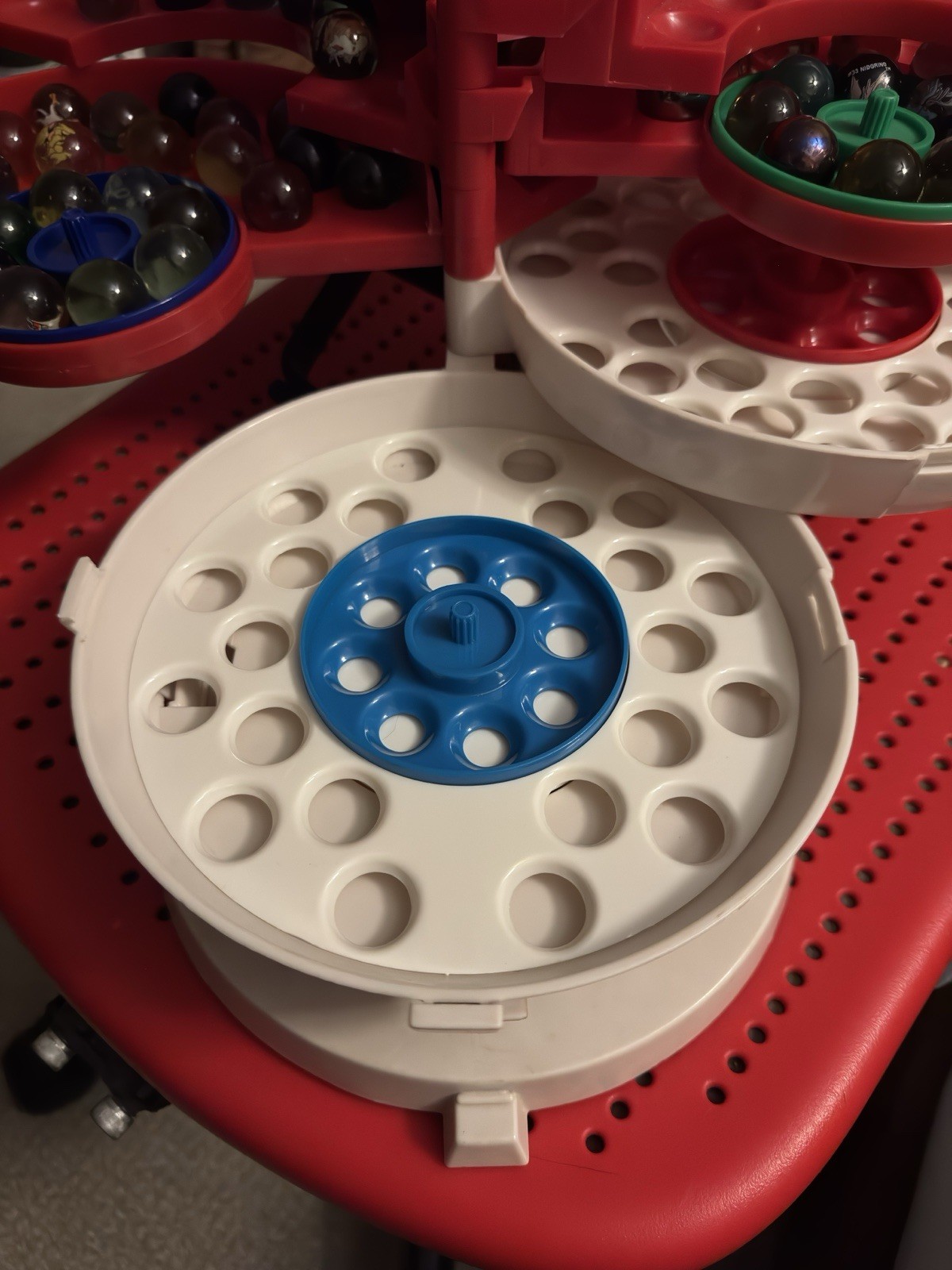 Pokémon Pokeball Marble Run Set w/ 61 Assorted Glass Marbles