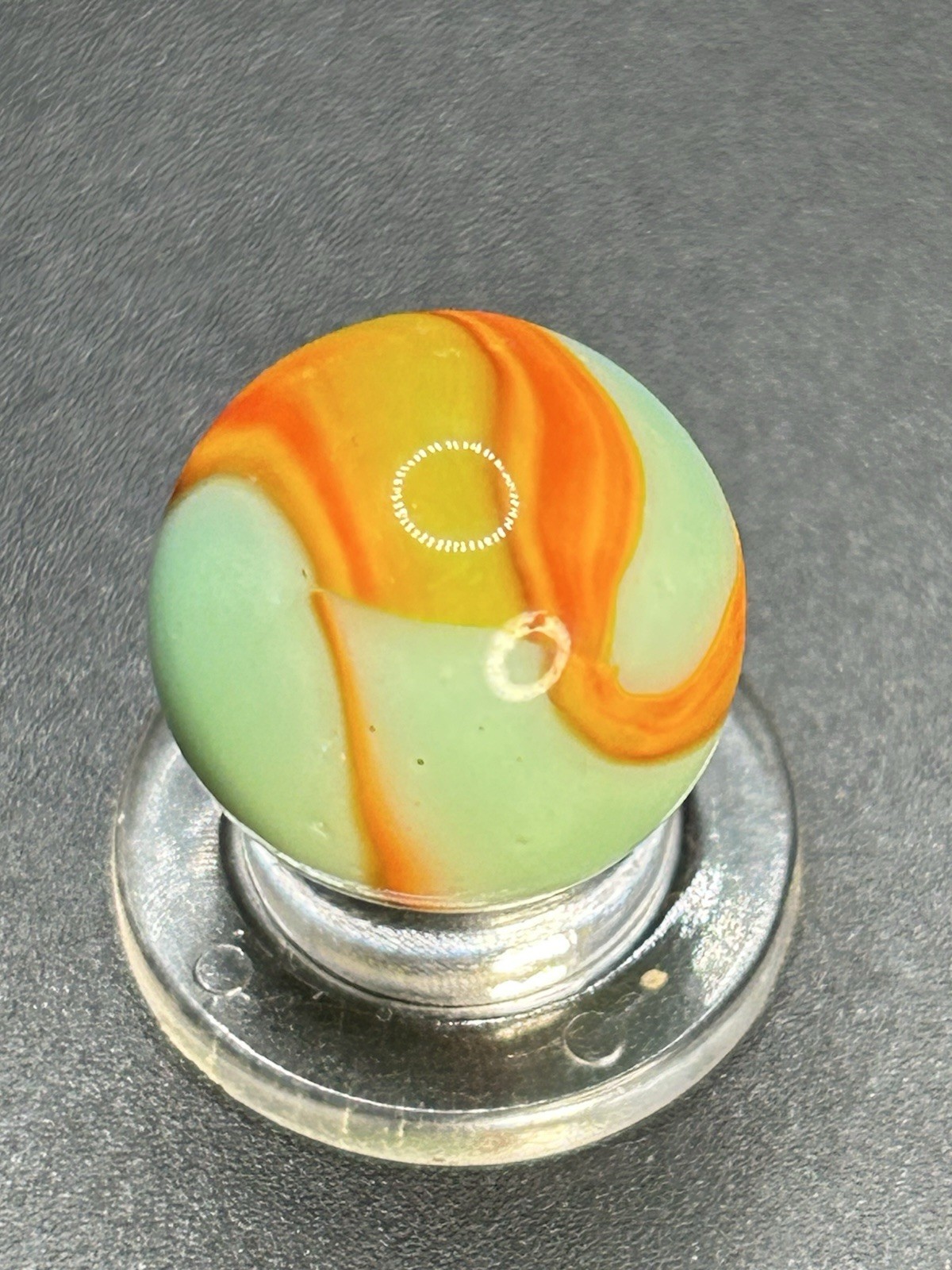 Vintage Peltier Electric “ Sea Foam Cub Scout”Marble 0.591”