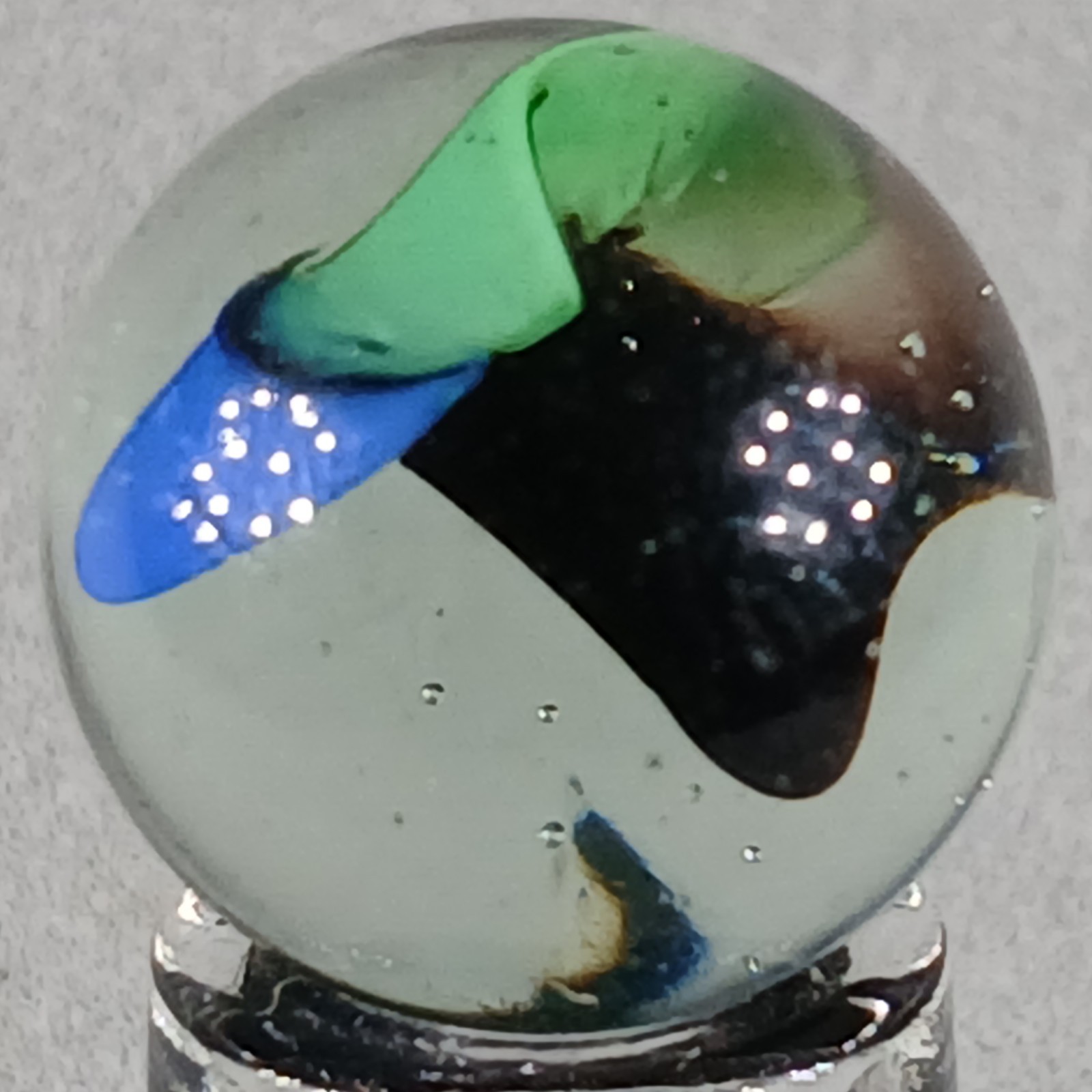 Vintage Imported Cat’s Eye Marble .60 Inches Near-Mint Condition