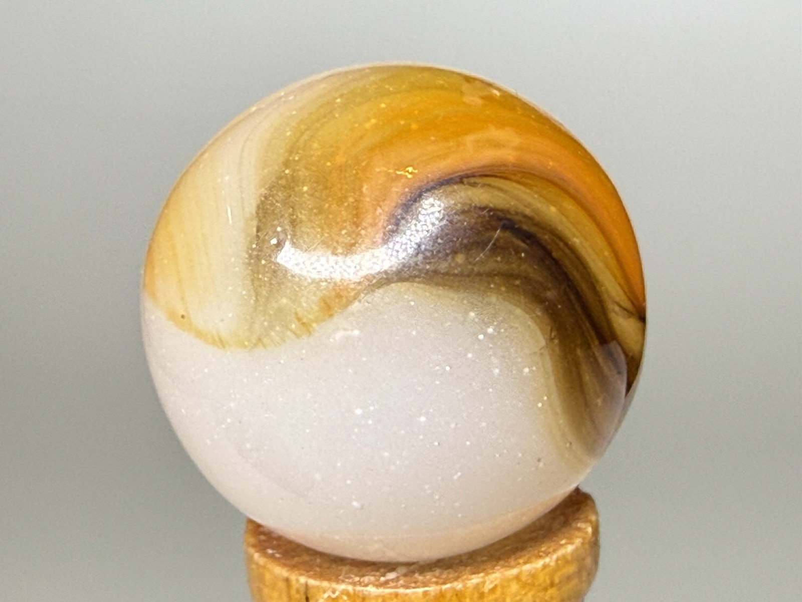 Akro Agate Multi Colored 1/2 Corkscrew Marble .64” NM