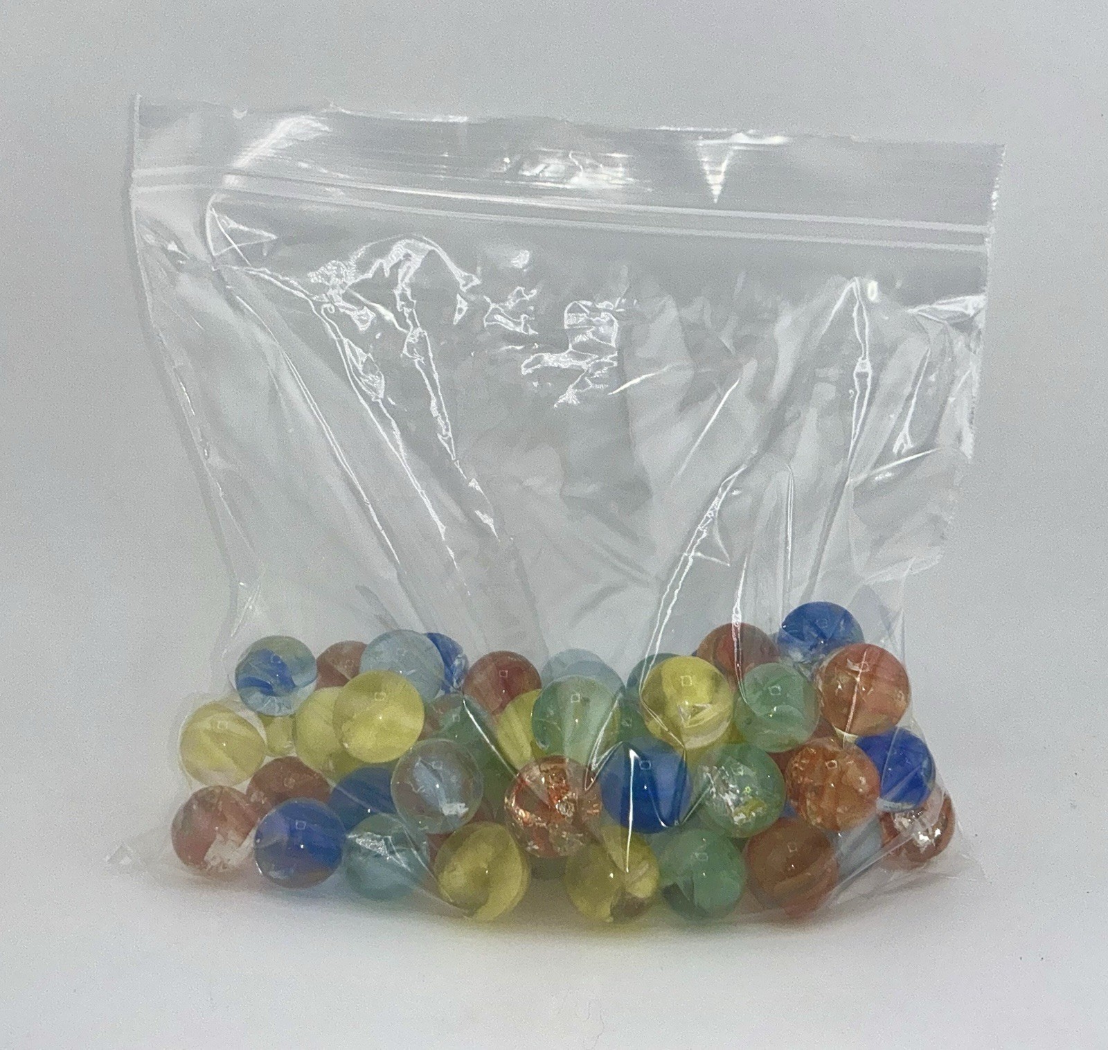Bag Of 60 Vintage Cats Eye Marbles Collectible