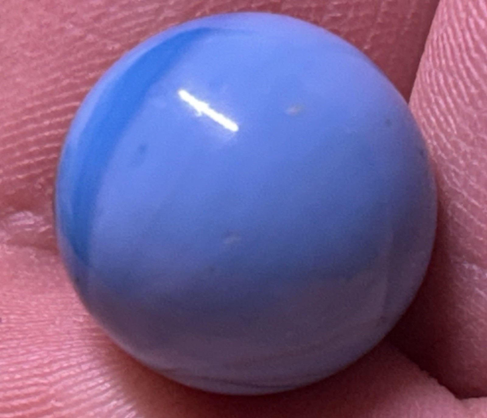 Vintage Akro Agate Or Peltier Glass? 0.60″ Ribbon Swirl Multi Color Marble NM