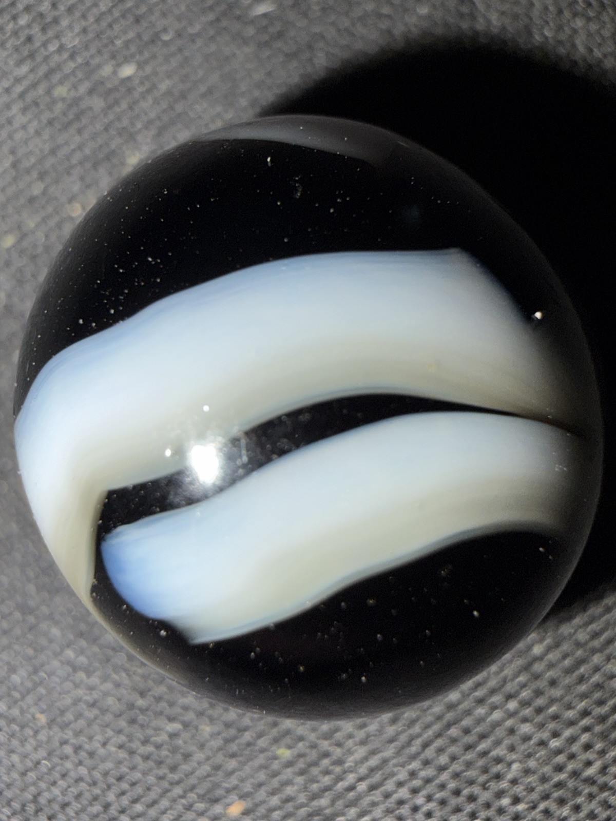 Black & White Swirl Style Machine Made Toy Marble Approx 0.62 in Age 4-11