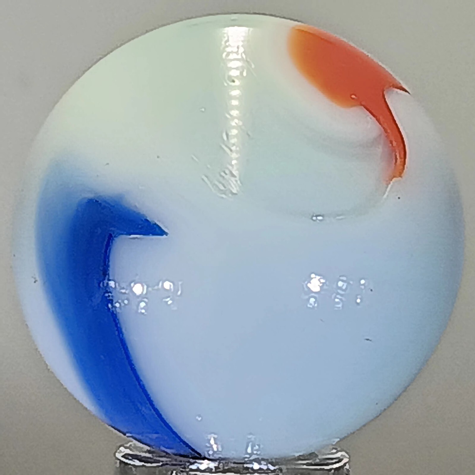 Large Imported Swirl Marble .95 Inches Near-Mint Condition Combined Shipping