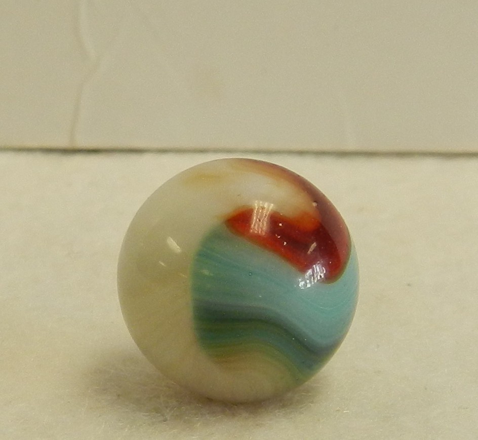 #19887m Nice Looking Vintage Vitro Agate Marble .61 Inches Near Mint