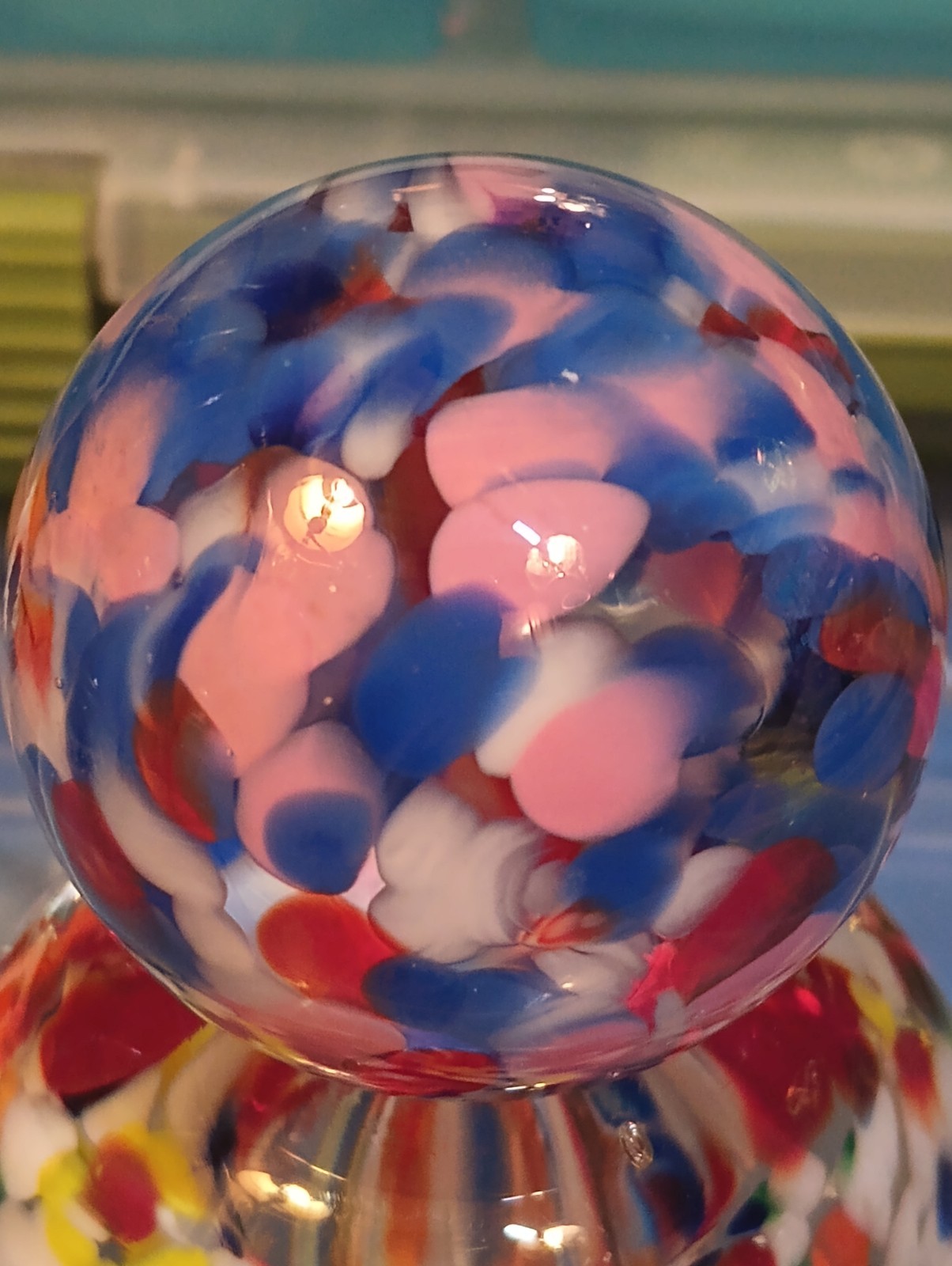 AWESOME RARE HUGE 1.82 VACOR ATMOSPHERE MARBLE!! GUINEA PATTERN!! LQQK!!