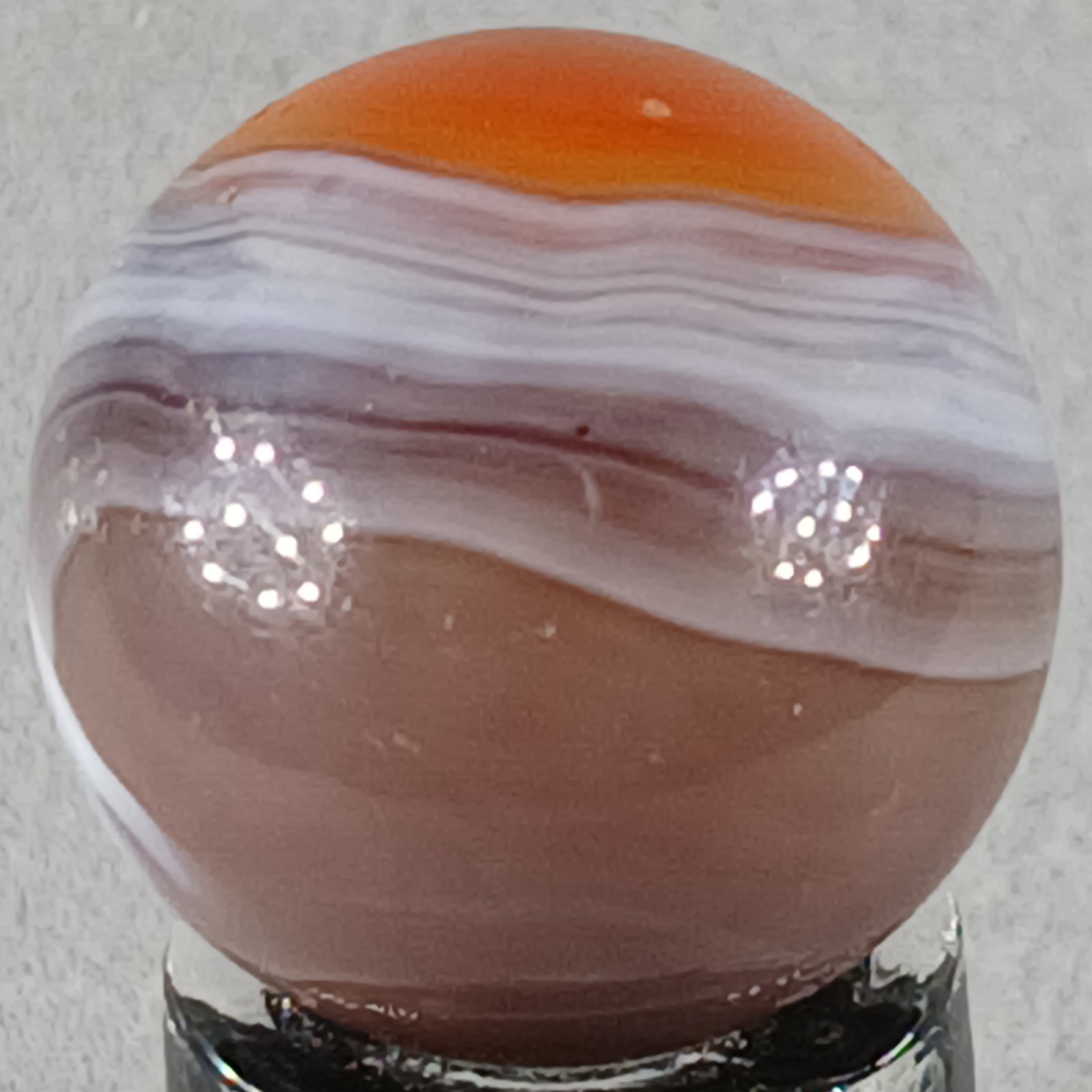 Vintage Vitro Exotic Conqueror Marble .63 Inches Near-Mint Condition