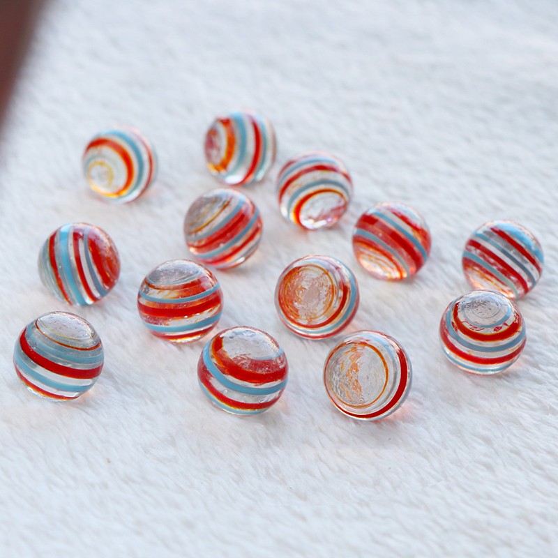 16mm Glass Marbles Glass Beads Decorative Balls DIY Toy Game Vase Decoration