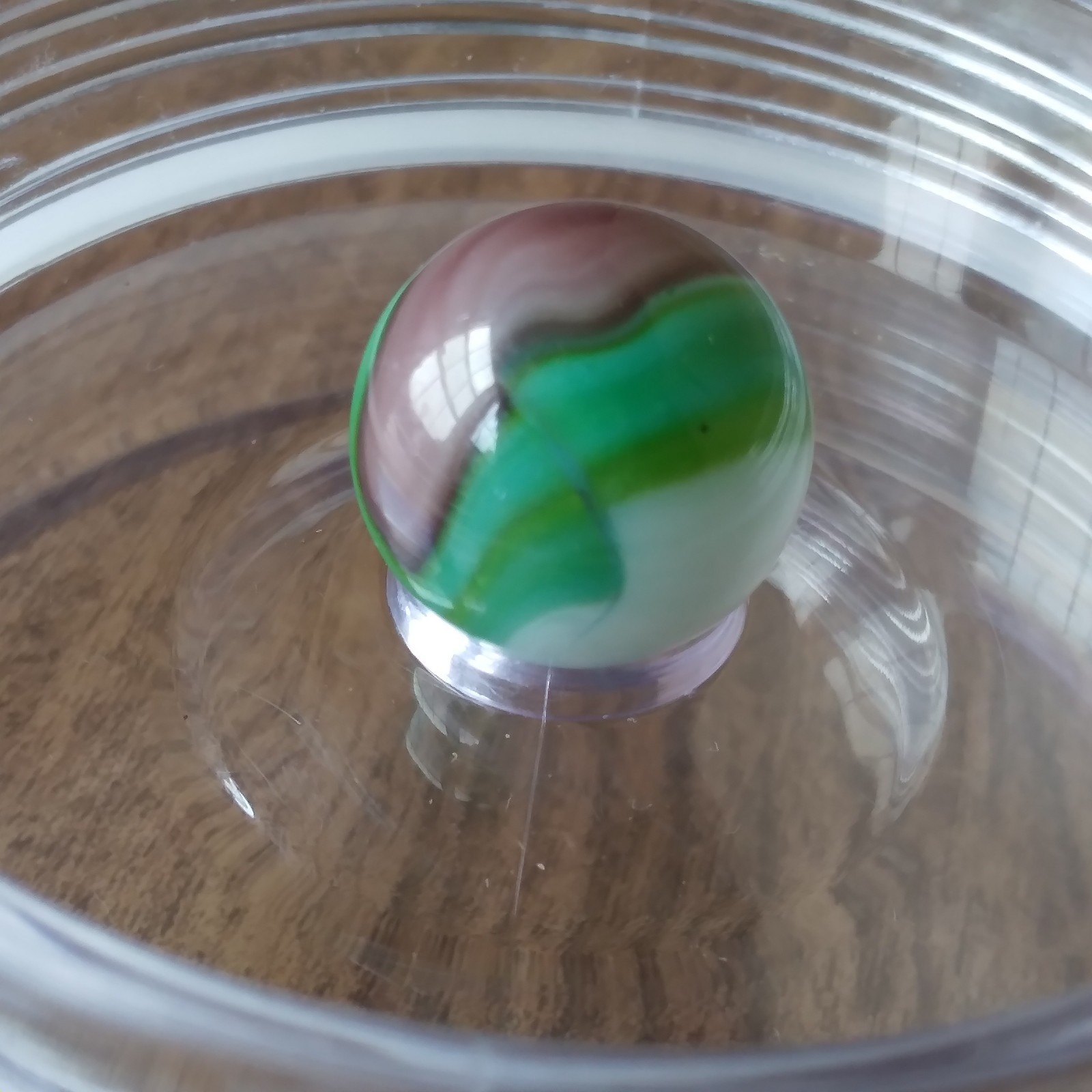 .61 Vitro Agate Tiger Eye Conqueror Wedding Cake White, Green Aventurine Marble