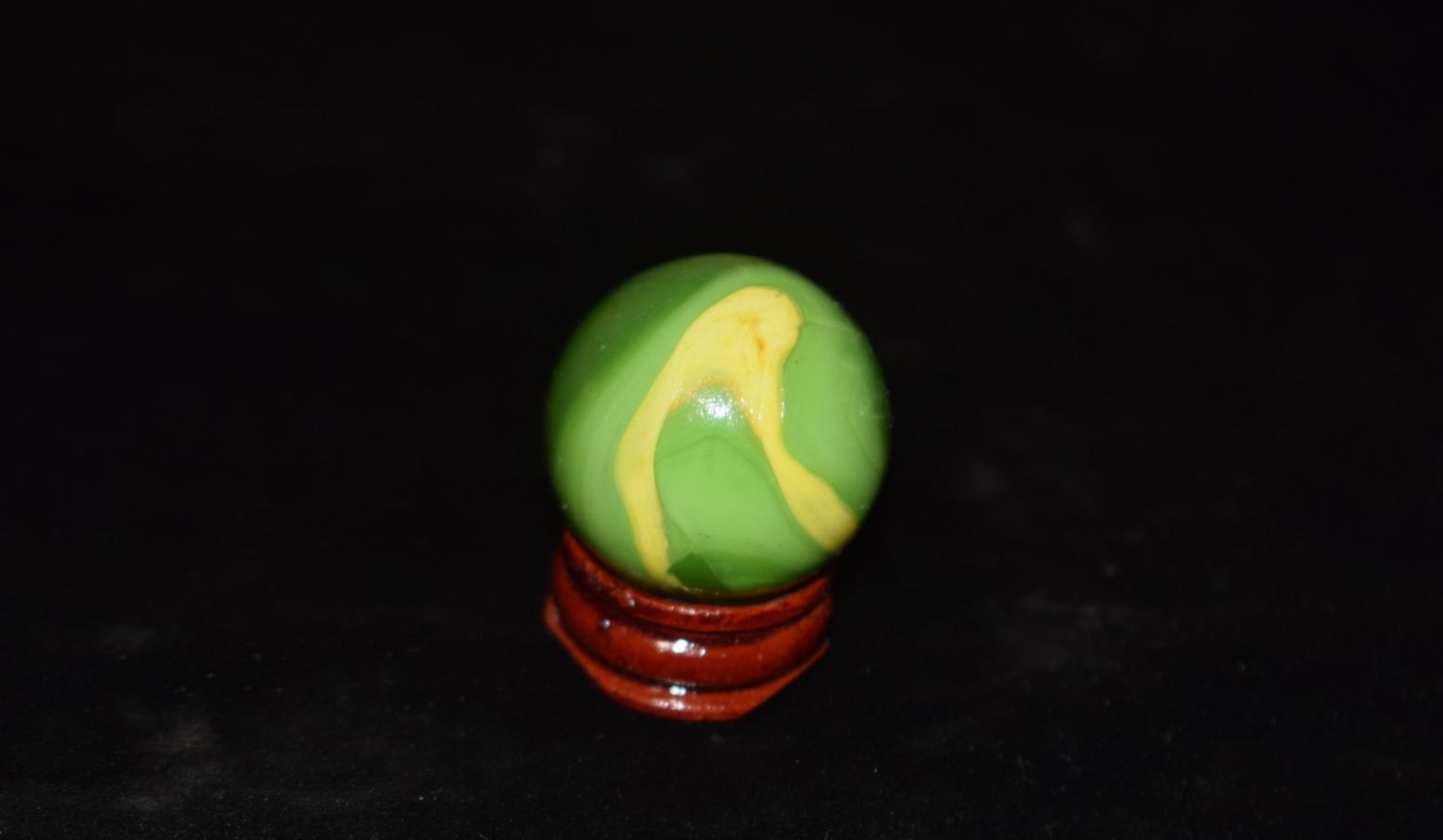 👴👵➖⏩ HTF Retired VACOR Turtle🟩🐢🟨Collectors marble🦶Toebreaker size 1.375″