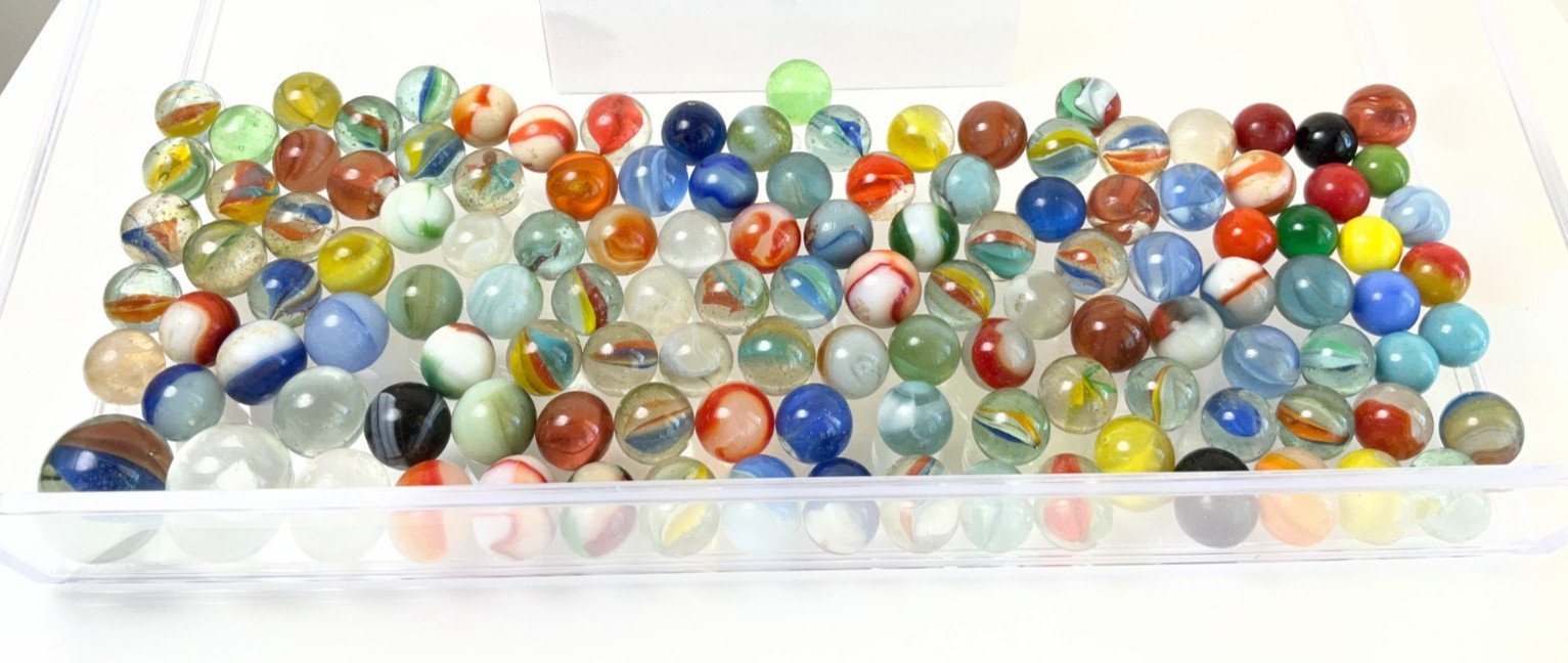 Colorful Marbles in Aqua Ball Mason Quart Canning Jar & ZINC Porcelain-Lined Lid