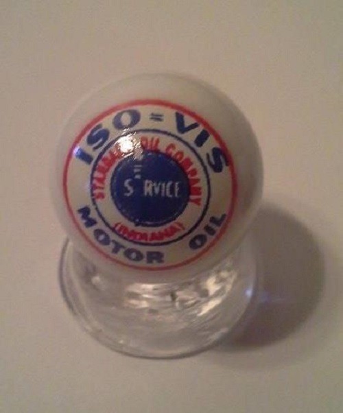 Standard Oil ISO VIS Glass 1″ Logo Marble