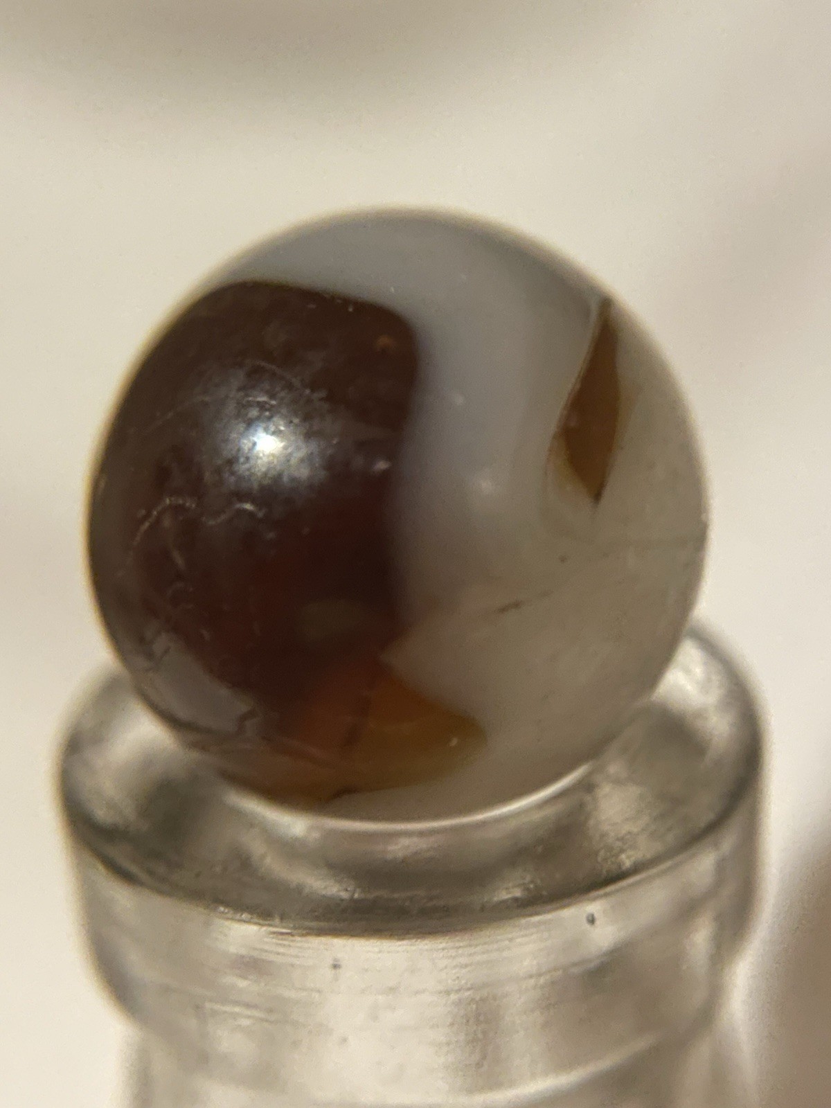 Peltier marble root beer float VHTF very nice 5/8 wet/mint-