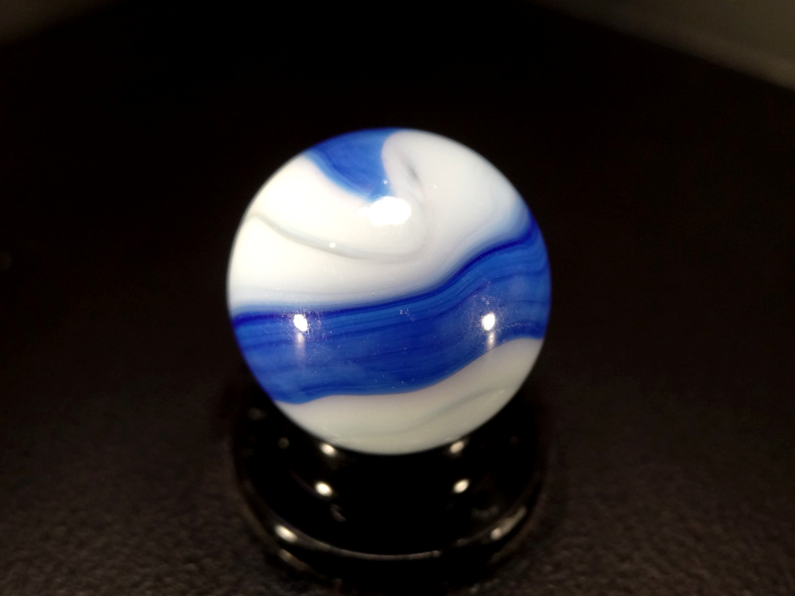 AKRO AGATE TRI COLOR Blue on Blue with Gray Base w/ HOT UV WET MINT🌟🔵💎