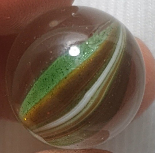 3/4″ Killer European Sparkler Bombarded Aventurine 1950/1960 Vintage Marbles MM
