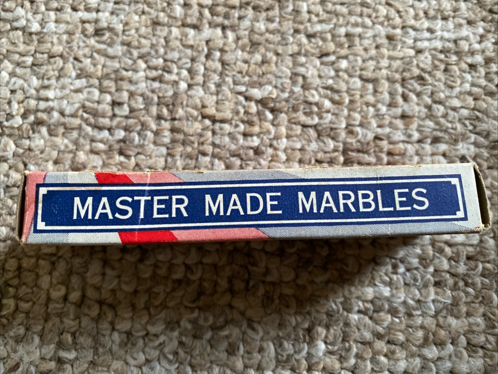 Vintage 1950’s Master Made Marbles No 13 Original Dudley Simms West Virginia Box