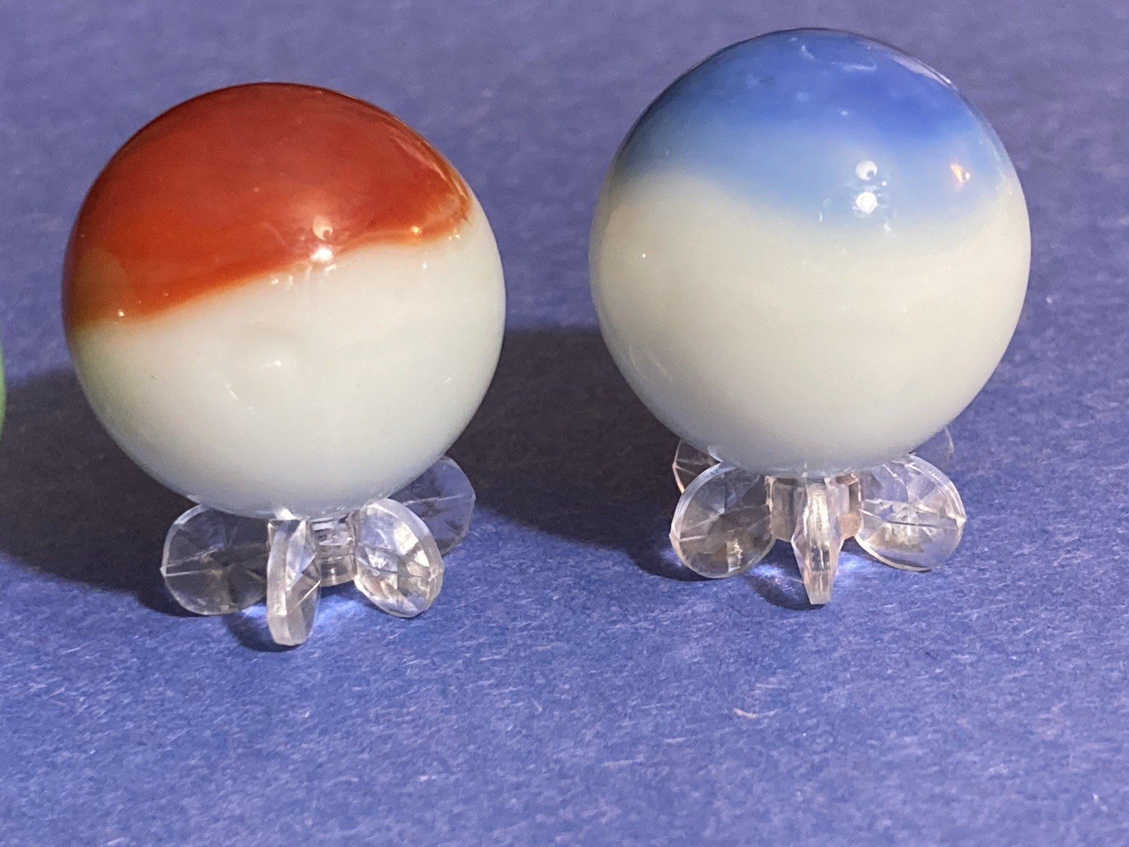 Vitro Agate Akro Agate Marble King (3)pcs Lot .96”-.97”