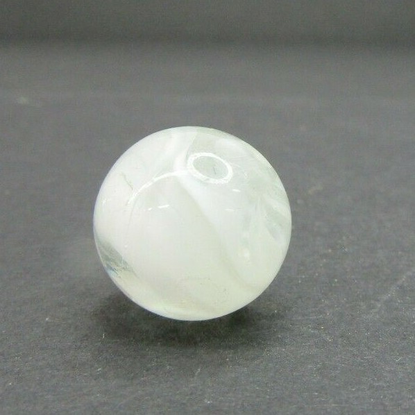 5/8” CHRISTENSEN AGATE CAC Striped Transparent White Swirl Vintage MARBLE