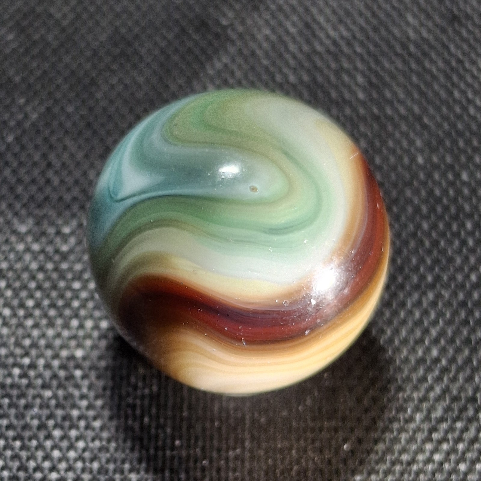 Vintage Vitro Agate Aquamarine / Buttermilk Variant Marble