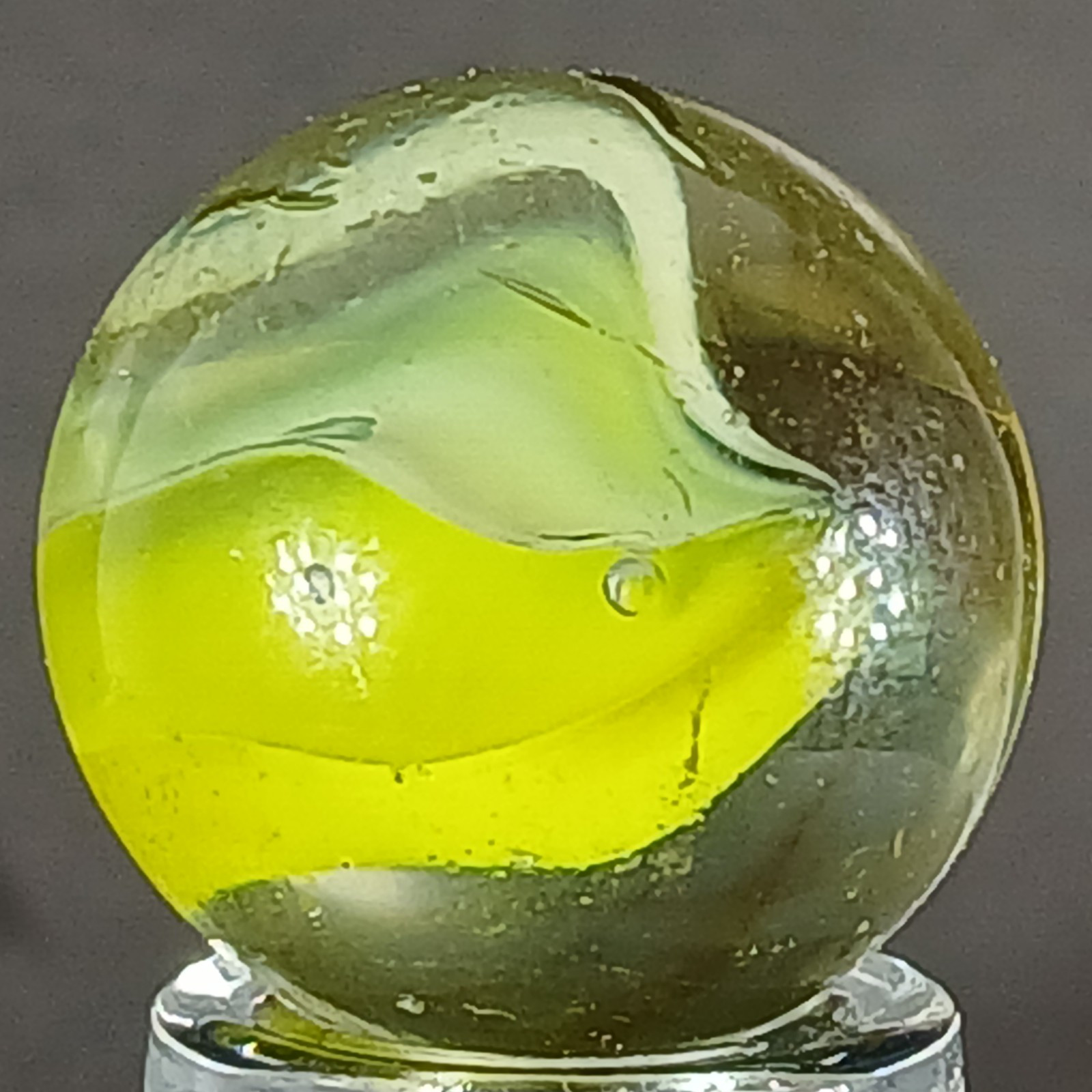 Vintage Tri-Color Hybrid Cat’s Eye Marble .59 Inches Near-Mint Condition