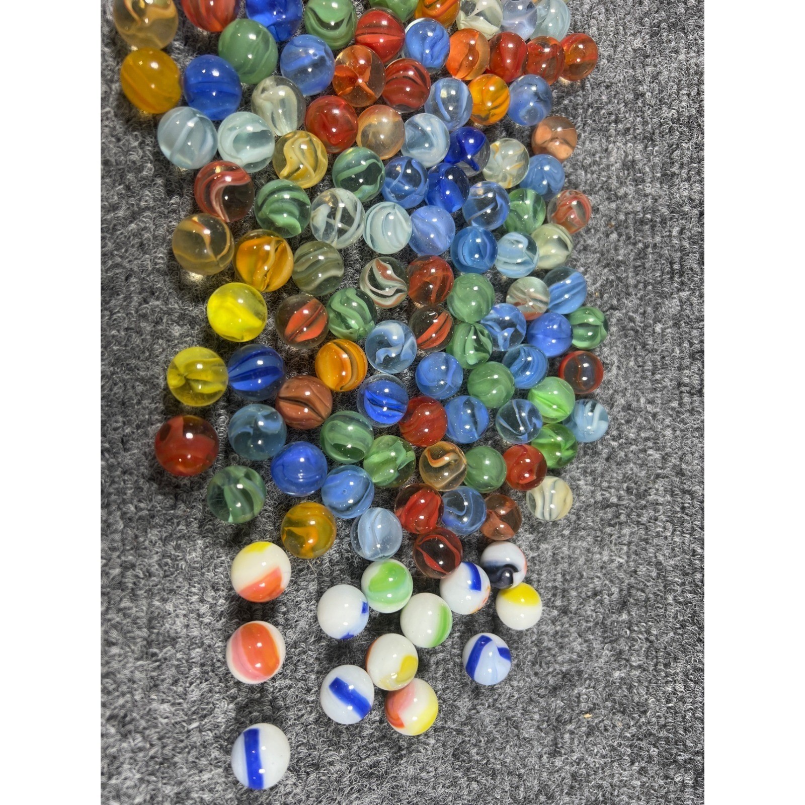 Vintage Glass Marbles Bulk Lot Assorted